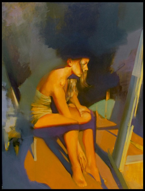 Serge Zhukov, "Evening Shadow," 48 X 36 inches, Oil On Canvas