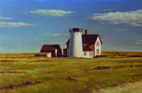  Rick Buttari, Lighthouse, 13 X 20 inches, Oil on Linen